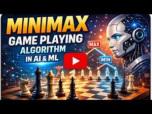 MiniMax Game Playing Algorithm With Example (‪@ECL365CLASSES‬