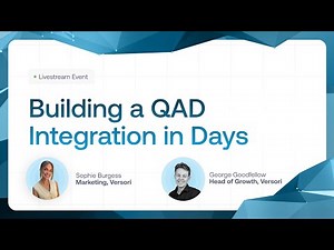 ERP Complexity Simplified: Building a QAD Integration in Days.