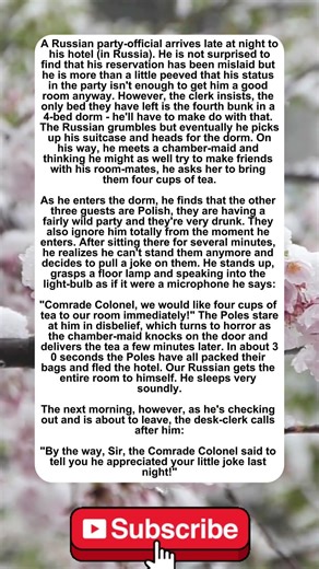 The Comrade Colonel #joke #humor #shorts #funny #spy #hotel #comedy #laugh #viral #short #fun #prank