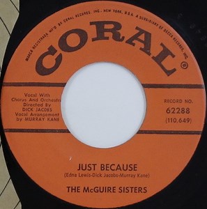 The McGuire Sisters - Just Because
