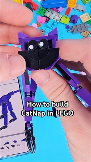 How to build CatNap in LEGO with Brickify! 🐱 (Poppy Playtime)