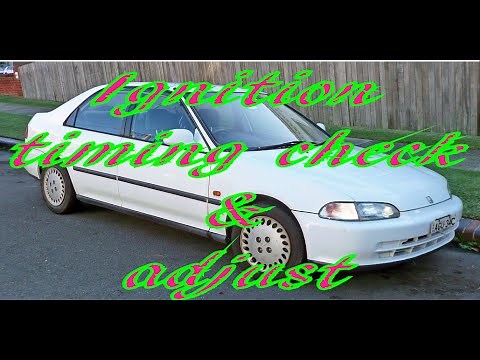 How to adjust the ignition timing on a honda civic.