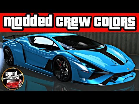 14 GTA V Modded Crew Colors!