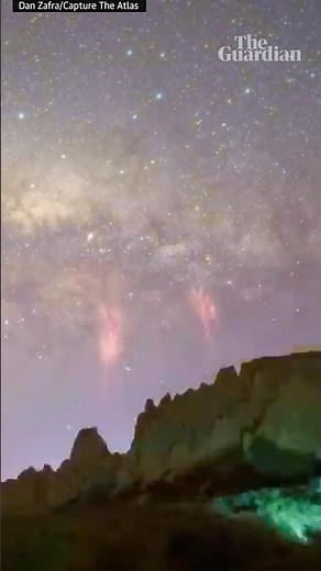 Rare ‘red lightning’ captured in timelapse video by New Zealand photographer