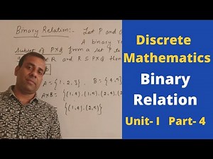 Binary Relation | Domain of Relation | Range of Relation | Discrete Mathematics | MDU