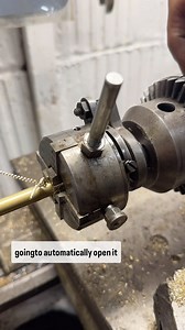 Geometric die heads are a super efficient, old world way to cut repeat threads on the lathe. In this case I need about 1/2” of thread length on the end of 3/8 brass bar. By setting the thread length you can get the same length every time. This is WAY faster than single point threading in my opinion. I normally use @anchorlube for this but I went without it in this clip so it would be clear to see the thread quality. If you’ve got a lathe look into getting one at an auction or on eBay! #machinist