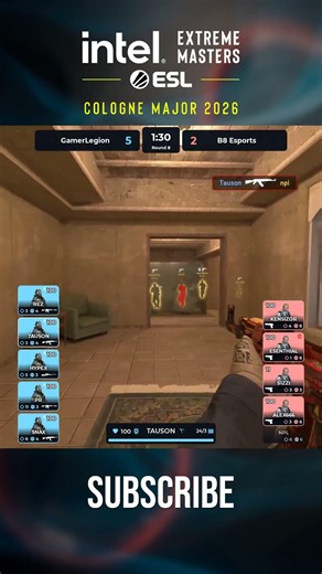 Tauson completely destroys the defense and farms 4 clean kills! #esl #colognemajor #cs2