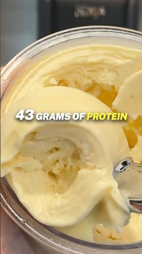 High Protein Cake Batter Ice Cream! (Ninja Creami Recipe)