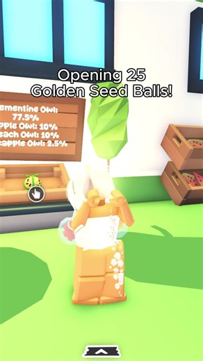 Opening 27 golden seed balls! #adoptme #adoptmetrades #adoptmetrading #adoptmepets #adoptmeroblox mega apple owl mega pineapple owl mega peach owl neon new adopt me owls