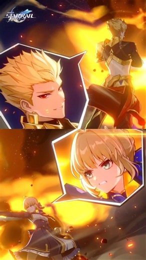Saber & Gilgamesh Joint Attack Combination #honkaistarrail #hsrshorts #hsredit #saber #gilgamesh