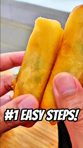 How to Fold Spring Rolls (1 EASY Step!)