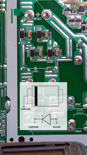 Ardi Jeriks on Instagram: "Testing smd diodes directly on pcb #diode #smddiode #multimeter"