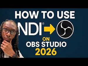 How to configure NDI (DistroAV) on OBS Studio on 2026