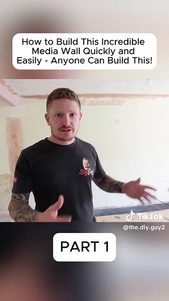 How to Build This Incredible Media Wall Quickly and Easily Anyone Can Build This! #vlog #decorating #diy