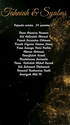 31 reactions | Tahniah dan Syabas diucapkan kepada 14 peserta MPC...