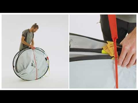 Easy Tent Pack Up: Quechua 2 Second Fresh & Black Waterproof Pop Up | 2 Person