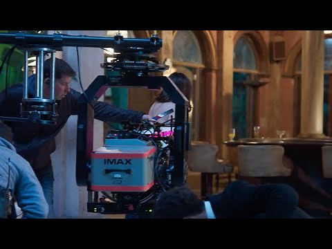 Loud sound of IMAX 15/70 film cameras rolling