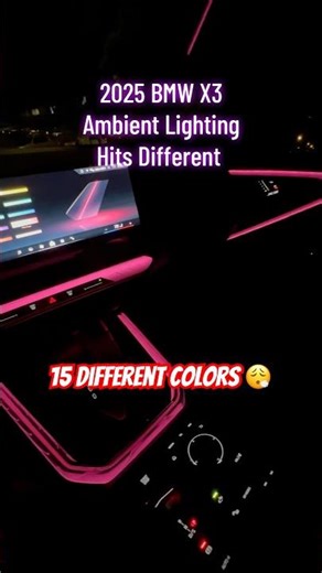 2025 BMW X3 Ambient Lighting hits different! #automobile #bmw #bmwlife