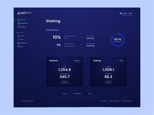 Api3DAO — Governance and voting Interface Design