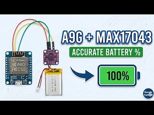 A9G Module Battery Monitor: MAX17043 Fuel Gauge with MicroPython (I2C Tutorial) | Bangla