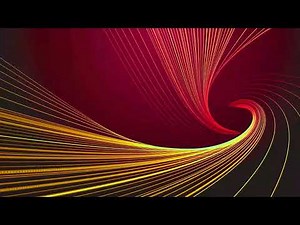 Dynamic abstract light streaks swirl into a vortex on deep red background