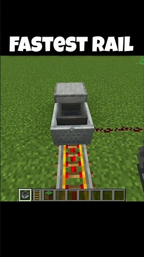 Minecraft Fastest Rail System Ever | Super Speed Redstone Build#minecraft