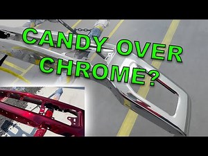 Candy painted chrome bumper | Paint a chrome bumper | Candy apple red