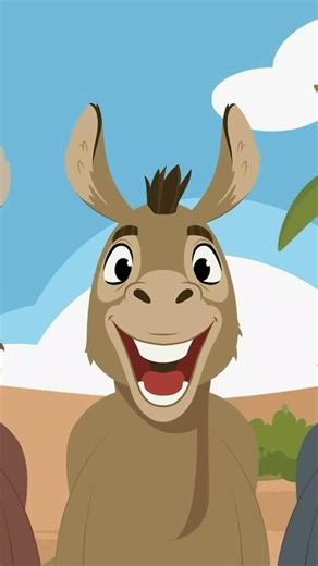 La Canción del Burro - Canciones Bíblicas #shorts