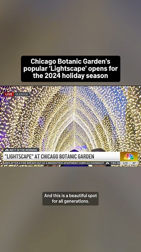 100K views · 756 reactions | One of the Chicago area's most beautiful holiday traditions opens this week! ❄️ Lightscape at the Chicago Botanic Garden in suburban Glencoe opens for the winter season on Friday, according to officials. #chicago #chicagobotanicgarden #lightscape #holidays #thingstodo #glencoe | NBC Chicago | Facebook