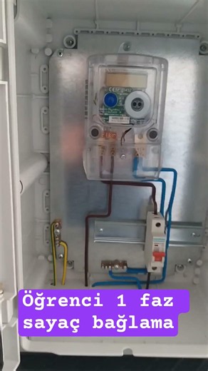 öğrenci 1 faz sayaç bağlama #eğitim #bilgiteknolojileri #elektrikelektronik #arduino