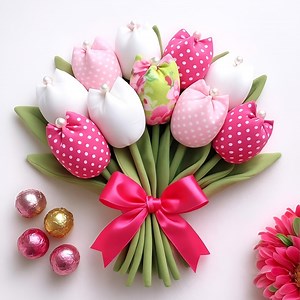 Fabric Tulip Sewing Pattern PDF – Beginner Friendly DIY Textile Flowers for Spring Decor - Etsy