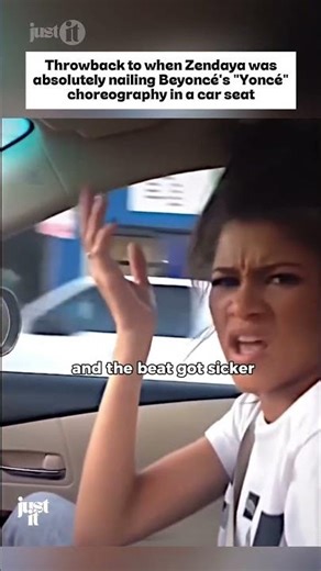 Throwback to when Zendaya absolutely nailed Beyoncé's "Yoncé" Choreography in a car's seat