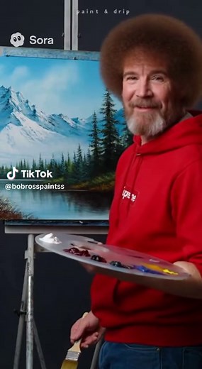 #bobross #foryoupage #fashiontiktok #art #sora