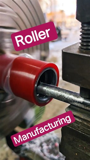 Roller Manufacturing on Lathe #trending #shorts