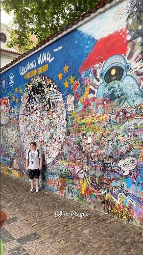 The Lennon Wall in Prague, Czech Republic 2024