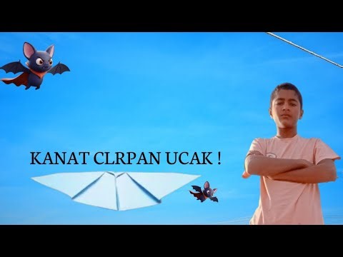 This Bat-shaped Paper plane Flies Amazing!