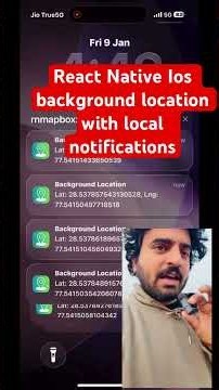 React Native Ios user Background location #engineercodewala #currentlocation #swift