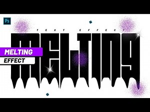 "Create an Awesome MELTING TEXT Effect in Photoshop! 🔥"