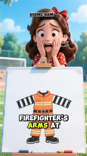 Kids Try Drawing a Firefighter! Funny Ending
