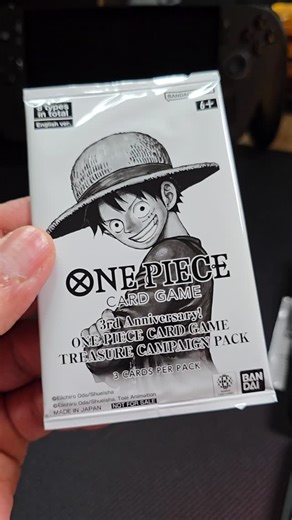 71 reactions | One Piece tcg pack 5 of 3rd anniversary Treasure campaign | Four Ninja Toads | Facebook