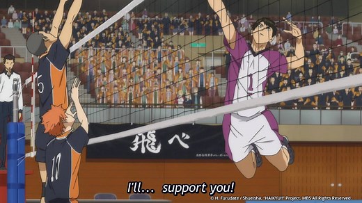 It's a senpai's job to always be there and help his precious juniors! ⭐️Haikyu Season 3 - Episode 6 is now available! | Crunchyroll