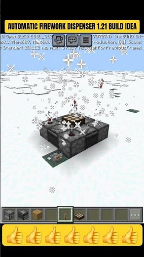 AUTO FIREWORK DISPENSER IN MINECRAFT | MINECRAFT 1.21 BUILD HACKS | MINECRAFT 1.21 HACKS | MINECRAFT