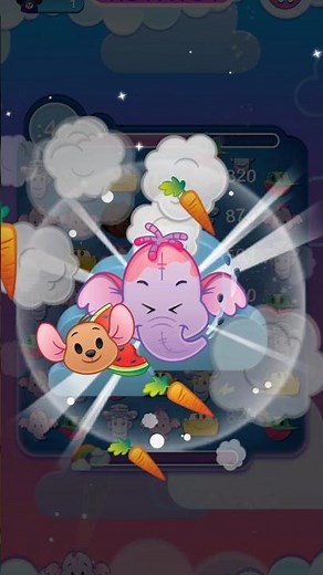 🐻🍯 Lumpy Heffalump at Level 2 - Face Expression and Attack #disney #winniethepooh