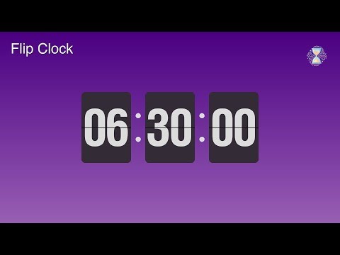 6 Hour 30 Minute Timer ⏱️ Lavender Dreams Flip Clock | Extended sleep Timer - ChronoFlow