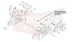 77111 Fisher Plow Mount 2019-2026 Dodge Ram 2500 3500 Minute Mount