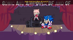 Sonic And Amy Over BF and GF Mod for Friday Night Funkin' | FNF Mods