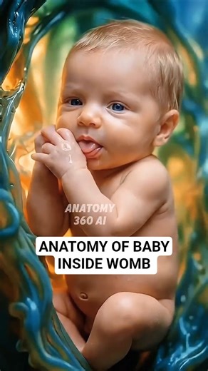 3D Animation Of Fetus | Baby Inside The Womb #shorts #fetusdevelopment #baby