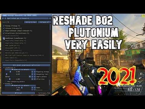 How to RESHADE BO2 PLUTONIUM easily||new method||2021