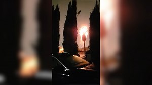 3.1K views · 28 reactions | MUST WATCH: A palm tree was struck by lightning and caught on fire in east El Paso Monday night. Video sent in by a viewer showed the top of the tree up in flames as embers fell off of it. https://bit.ly/3LiHdMD | News 4 San Antonio | Facebook