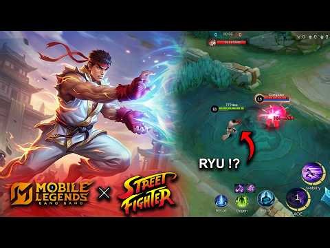 RYU | Dyrroth Custom Skin Showcase | MLBB X STREET FIGHTER